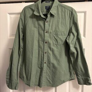 Two (2) J Crew Men's Slim Untucked Garment-Dyed Oxford Shirts